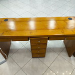 Handmade desk for 2 people like new with removable drawer unit and 6 drawers