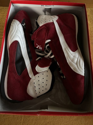 Puma Grit Cat Co Vintage Motorsport Boots, EU 46, red white black