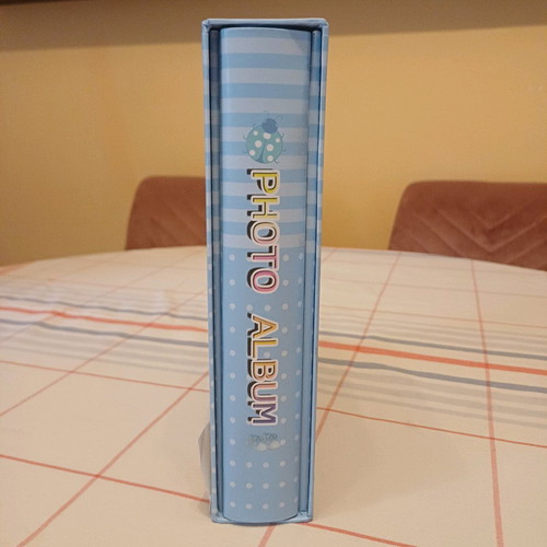 Photo album for boy like new, A4 size, 100 photos capacity