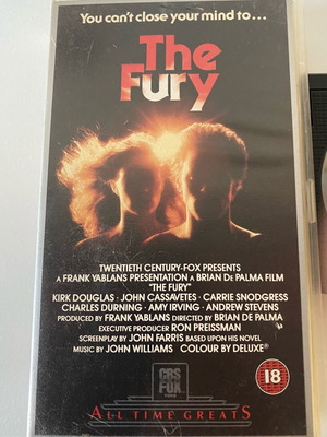 The Fury VHS used thriller by Brian De Palma