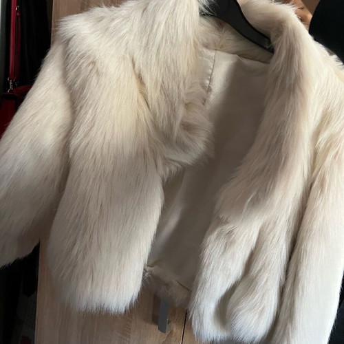 Fur bolero like new, not very short
