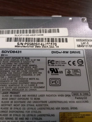 DVD RW Slim for laptop IDE used