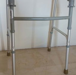 Folding aluminum walker, adjustable height