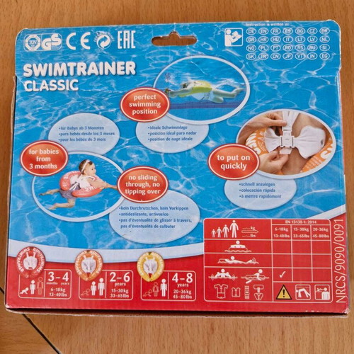 Swimtrainer classic like new with box and instruction leaflet