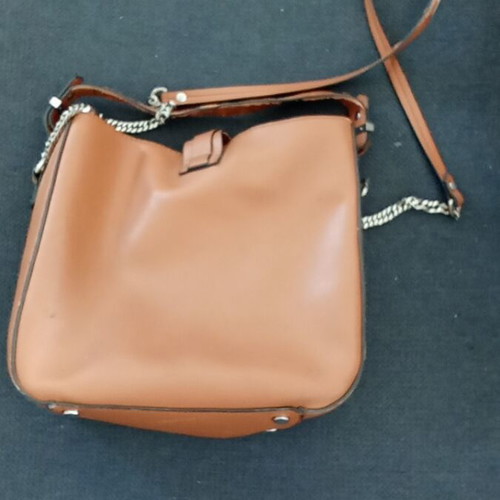 Zara shoulder bag used, brown, needs repair