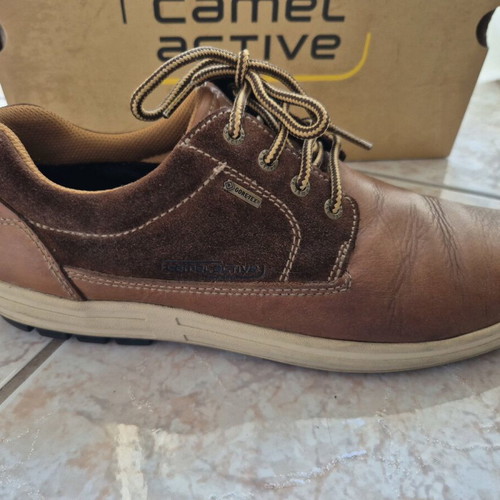 Casual leather men's shoes Camel Active gore-tex like new, brown, size 44.5