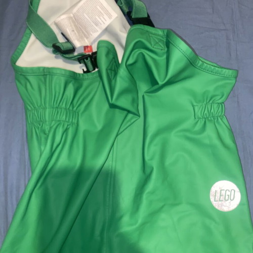 Lego Wear waterproof rain overalls, green