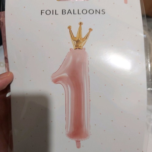 First birthday balloon used with number 1