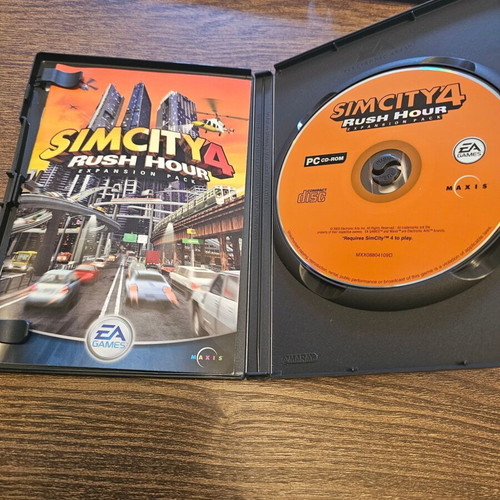 Sim City 4 and Sim City 4 Rush Hour Expansion Pack PC like new