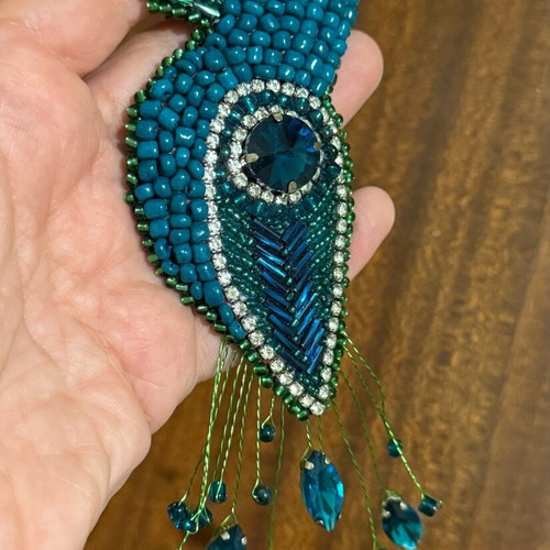 Handmade colorful brooch new with intricate patterns