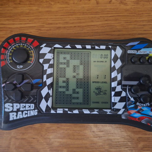 Brick Game Speed Racing handheld retro console used