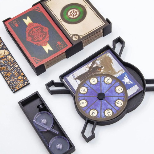 Scythe Board Game Organizer with Expansions and Promo Cards, new