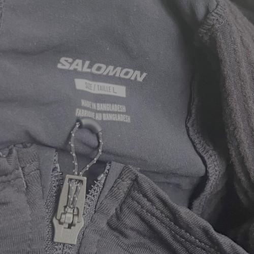 Salomon Essential Lightwarm Hoodie Stretch black, like new, size L