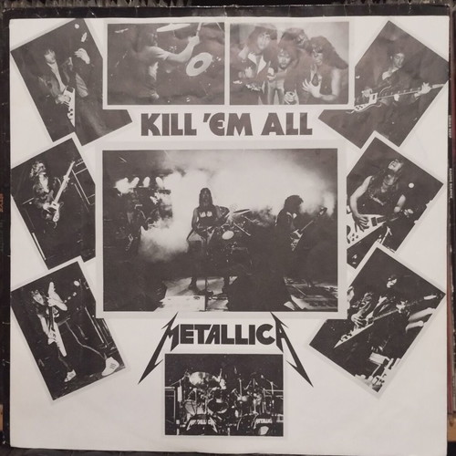 Metallica Kill 'Em All LP μεταχειρισμένο, επανέκδοση 1989 με υπογραφές