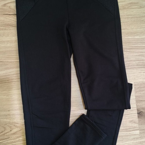 Women's black pants size S like new, thick lining for autumn/winter