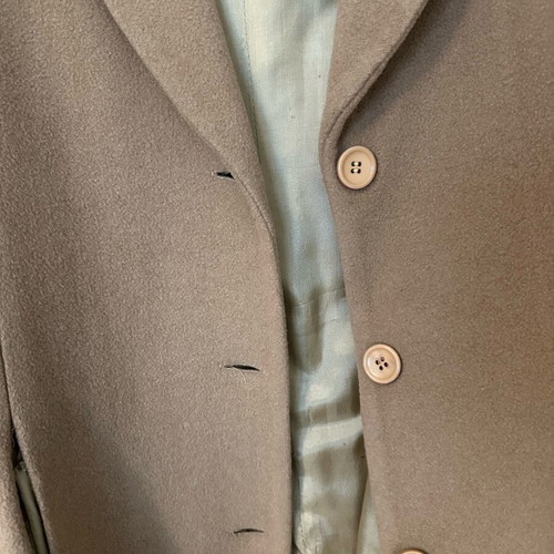 Women's long coat used, size Small, camel color