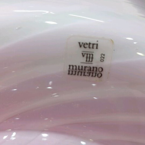 Murano lamps Italy set like new with stamp