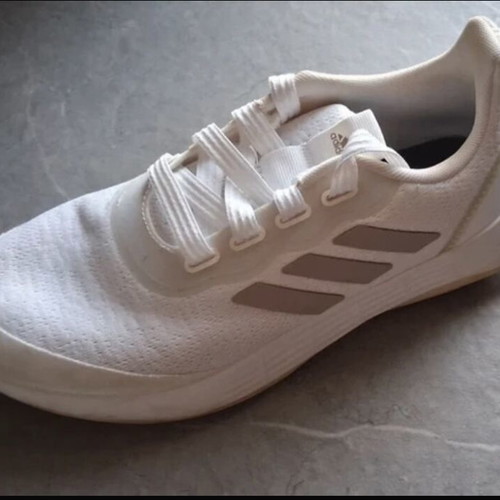 Adidas Women's Light Motion Running Shoes like new, size 38, white beige