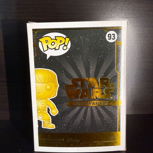 Funko Pop Star Wars Luke Skywalker Gold Metallic #93 mint