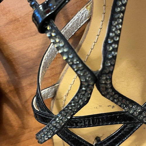 Sagiakos black sandals like new, size 39