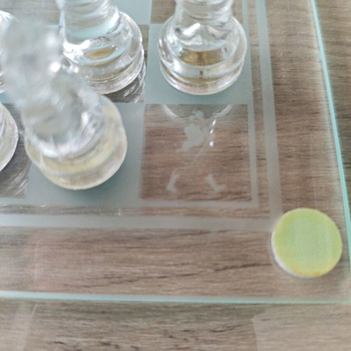 Johnnie Walker collectible glass chessboard like new