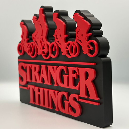 Stranger Things Logo Sign 3D Printed Desk Decor new