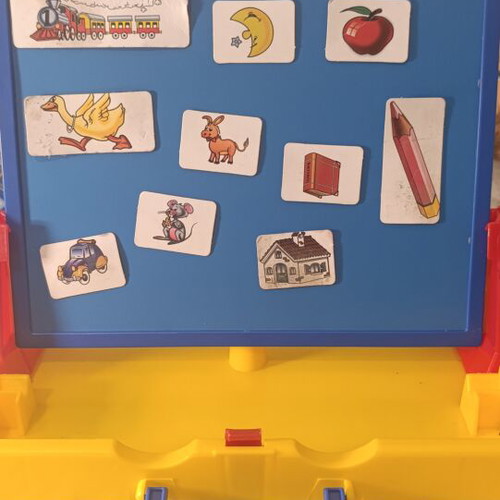 Educational Magnetic Board 3 in 1 used with letters and accessories