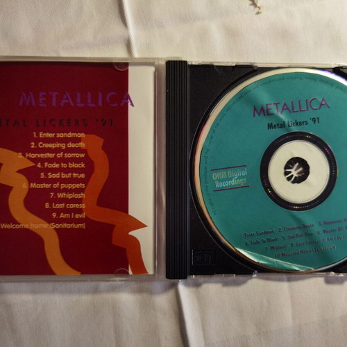 Metallica Metal Lickers '91 Live CD like new