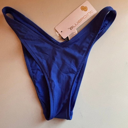 Bluepoint Brazilian high leg swimsuit, blue