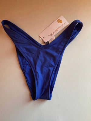 Bluepoint Brazilian high leg swimsuit, blue