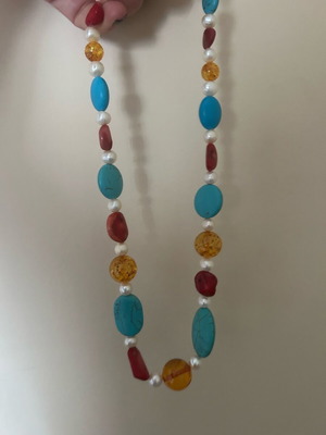 Necklace with colorful stones like new