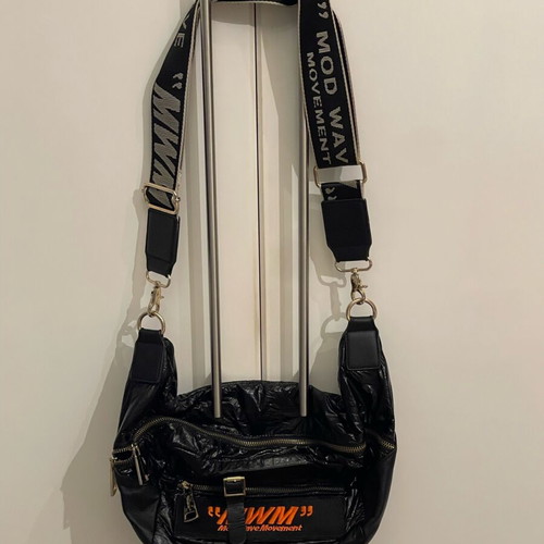 MWM crossbody bag like new, black and orange