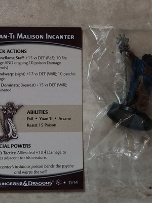 Dungeons & Dragons Demonweb Yuan-Ti Malison Incanter figure