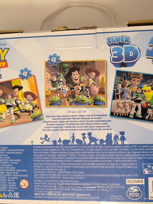 Toy Story 4 puzzle like new, Super 3D, 48 pieces