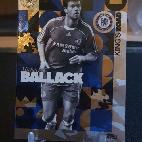 Topps Chelsea Team Set 2023-24 Michael Ballack Cracked Ice like new