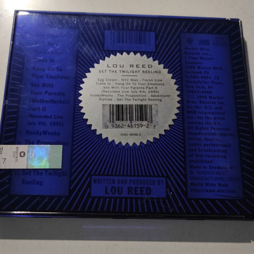 Lou Reed Set The Twilight Reeling CD, rock