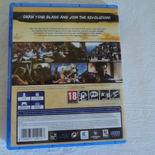 Like a Dragon Ishin PS4 game used