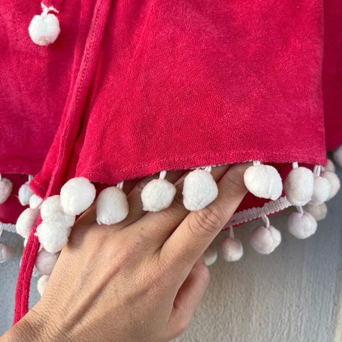 Mymoo shorts like new, size S, pink, terry fabric with tassels