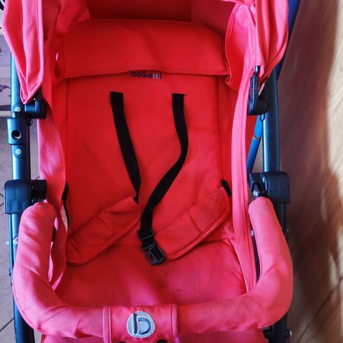Belletti stroller used with footmuff for newborn and older child