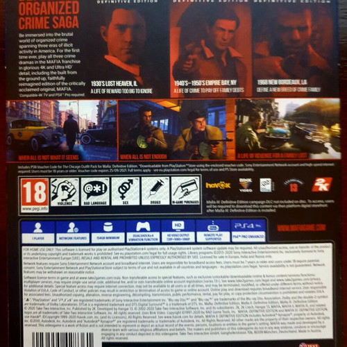 Mafia Trilogy PlayStation 4 (PS4) like new