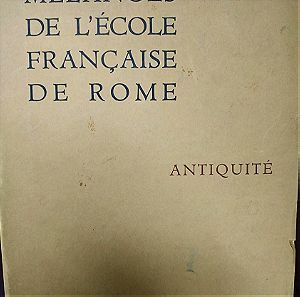 Mélanges De L'école française de Rome Antiquité MEFRA Tome 83 - 1971 - 1