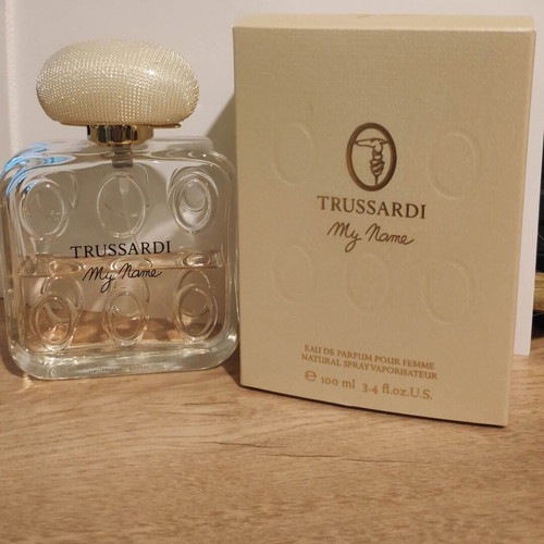 Trussardi My Name Eau De Parfum 100ml used, almost half full