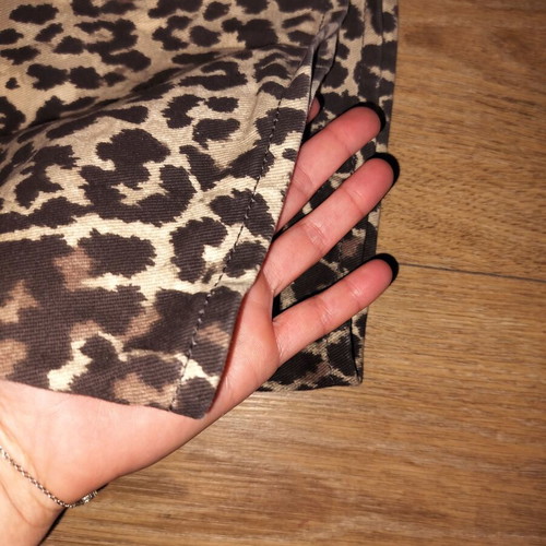 H&M leopard jean like new, brown and beige, size S