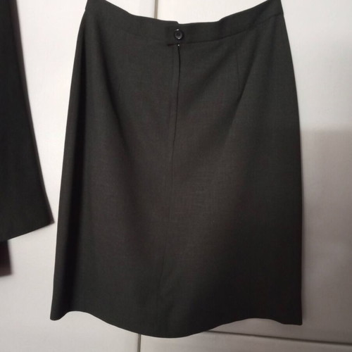 Gabrini black suit like new, slim skirt and long jacket
