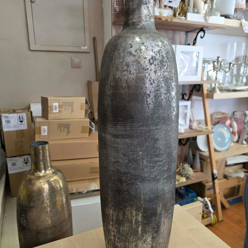 Metal floor vase gold new