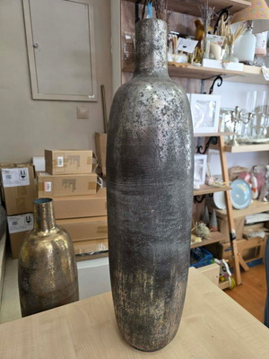Metal floor vase gold new