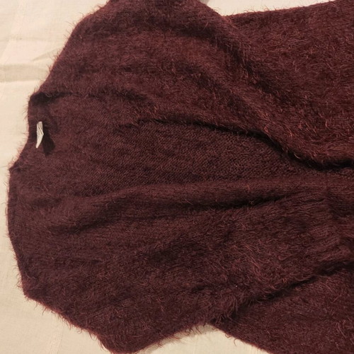 Mohair cardigan Vero Moda like new, size medium, burgundy
