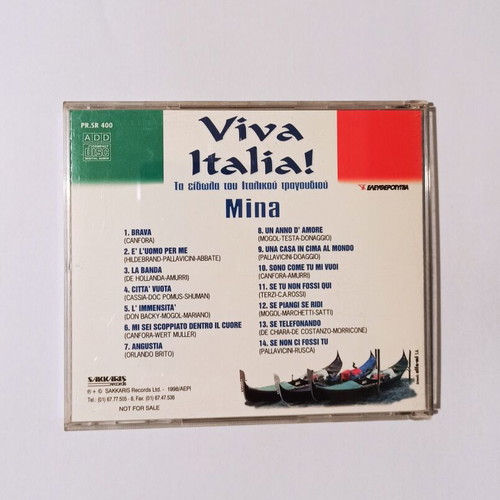 Mina Viva Italia CD used, Italian song idols