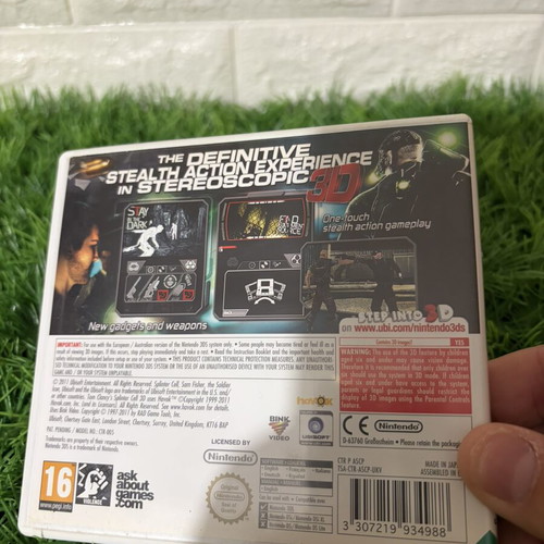 Tom Clancy’s Splinter Cell Nintendo 3DS game used