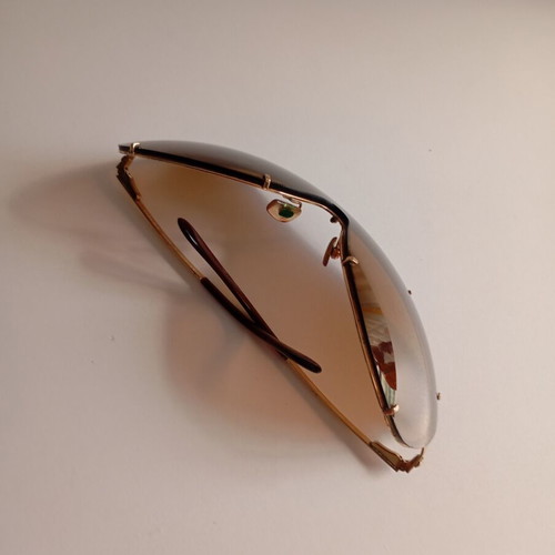 Versace vintage sunglasses unisex used, gold color